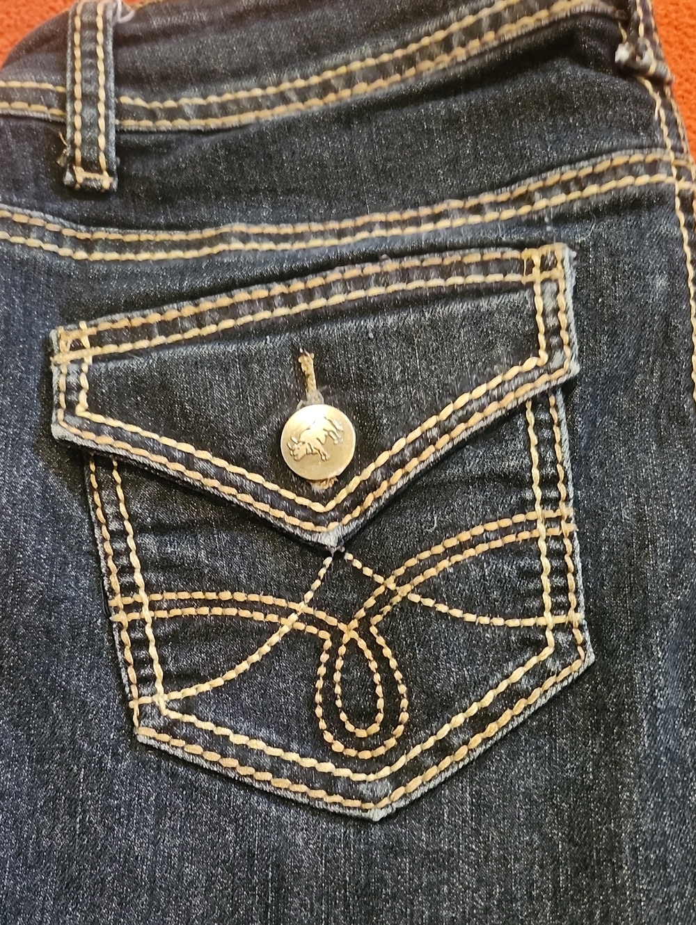 Earl Jeans Women's Skinny Dark Indigo with Contrast Stitching - Picture 4 of 4